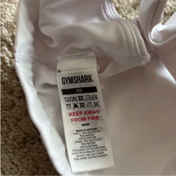 Gymshark White Sports Bra - Picture 2 of 3